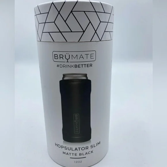 Brumate Hopsulator Slim Insulated Can Cooler in Matte Black 12oz Shipt - Picture 2 of 4